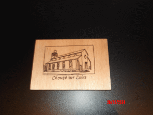 Plaque déco souvenir de Chouzé sur Loire