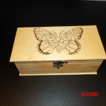 Boîte de rangement, motif papillon