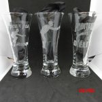 Verres à pastis gravés, un motif différents par verre sur le thème de la pétanque, lot de 6/ 40€