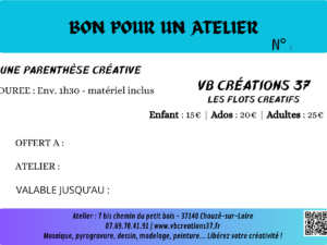 Bon pour un atelier Bon pour un atelier