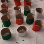 Atelier de Noël : création calendrier de l'Avent matériaux de récupération